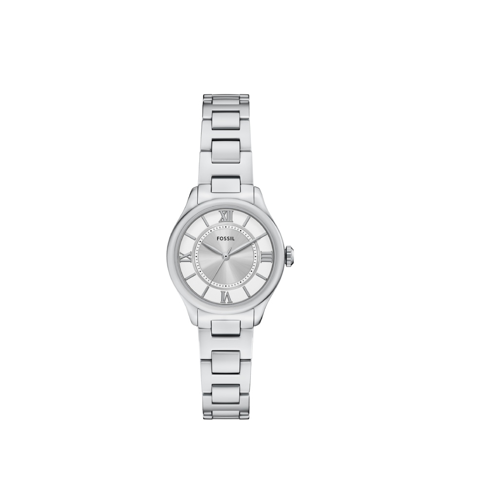 Gilmore 優雅銀飾羅馬數字女錶 銀色不鏽鋼鍊帶 28 MM ES5419