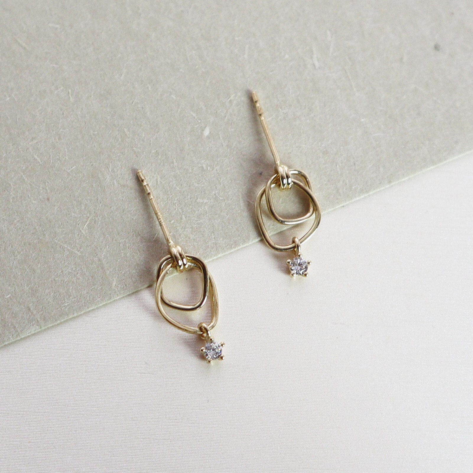 10K/不規則造型耳飾