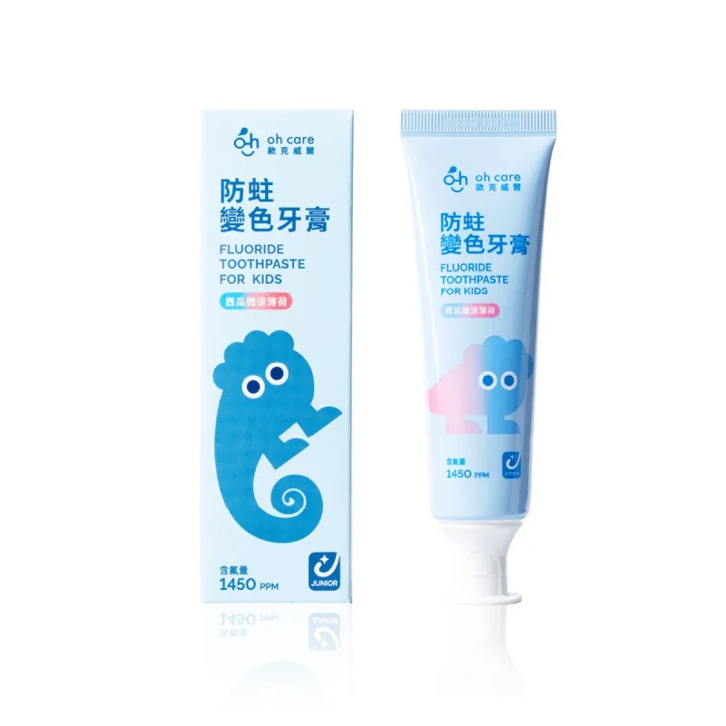 oh Care 歐克威爾 兒童防蛀變色牙膏, 70g