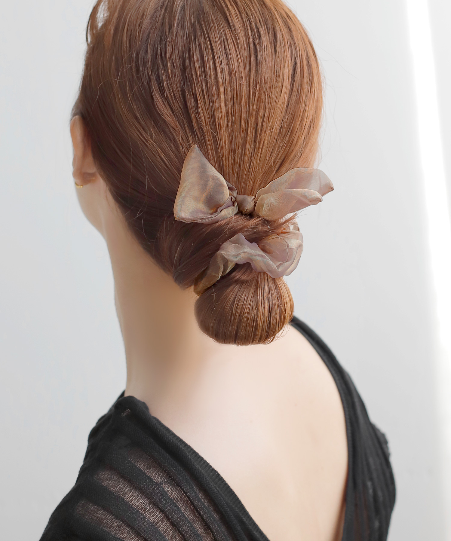 [連線優惠] ANEMONE 輕盈雪紡蝴蝶結髮圈