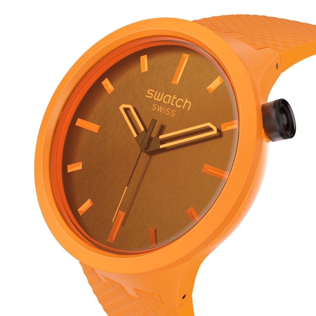 【Swatch】CRUSHING ORANGE SB05O102 47mm 現代鐘錶