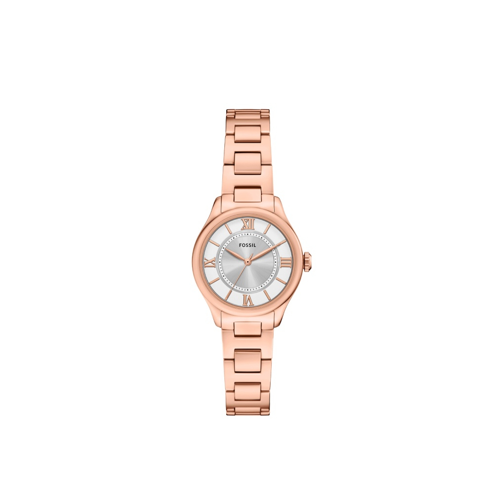 Gilmore 優雅玫瑰金飾羅馬數字女錶 玫瑰金色不鏽鋼鍊帶 28 MM ES5420