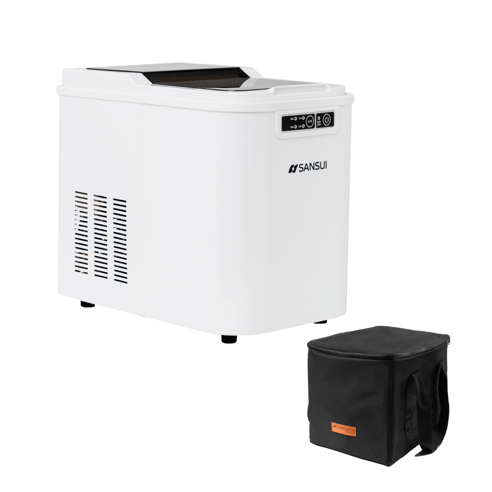 【SANSUI山水】收納組_小輕巧微電腦製冰機 SI-M2(贈收納袋)
