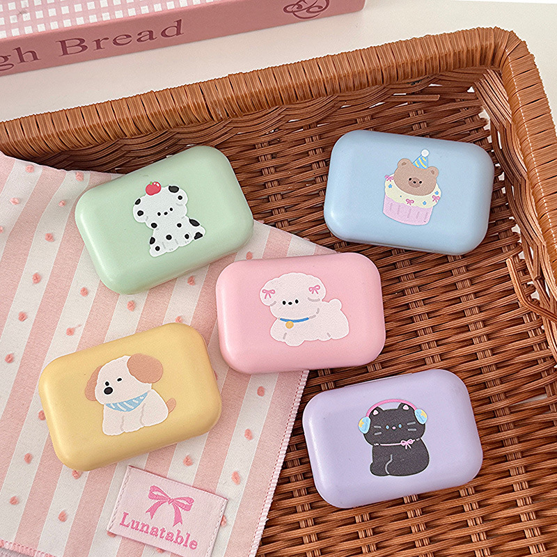 糖果圓滾滾動物隱形眼鏡盒