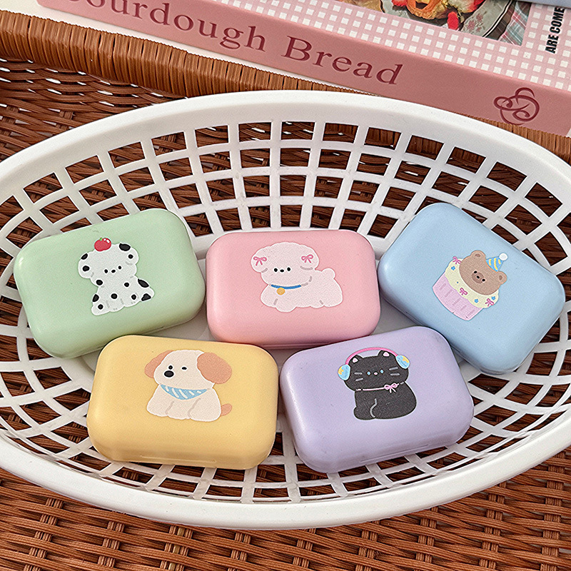 糖果圓滾滾動物隱形眼鏡盒
