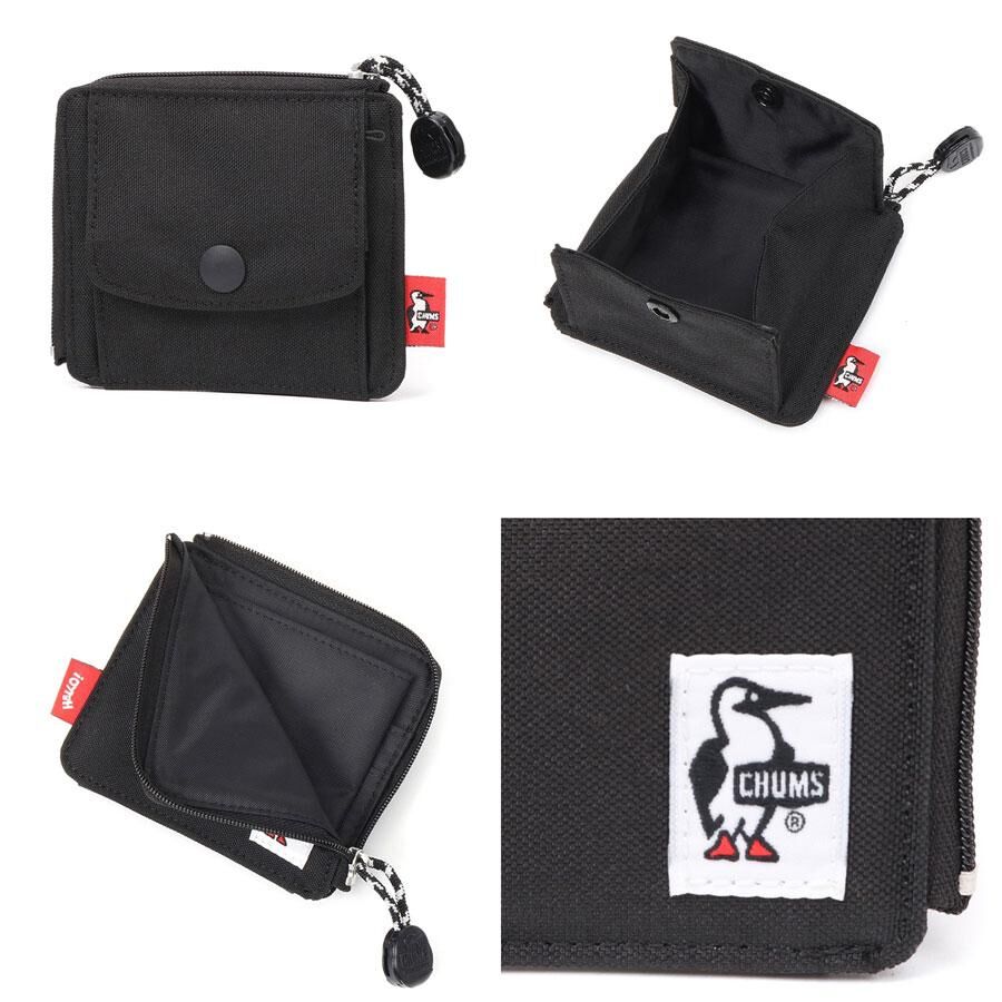 CHUMS RECYCLE L-SHAPED ZIP WALLET CH60-3996-K001 BLACK 銀包/錢包/散紙包