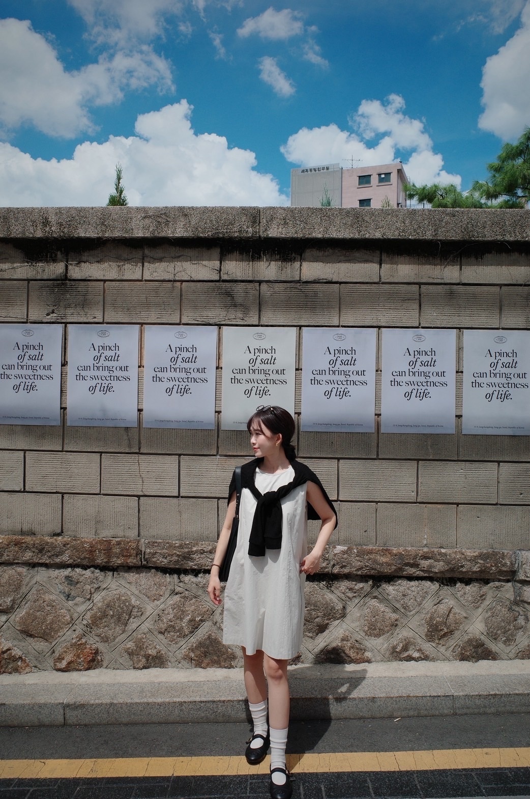 【韓國連線款】簡約圓領無袖洋裝