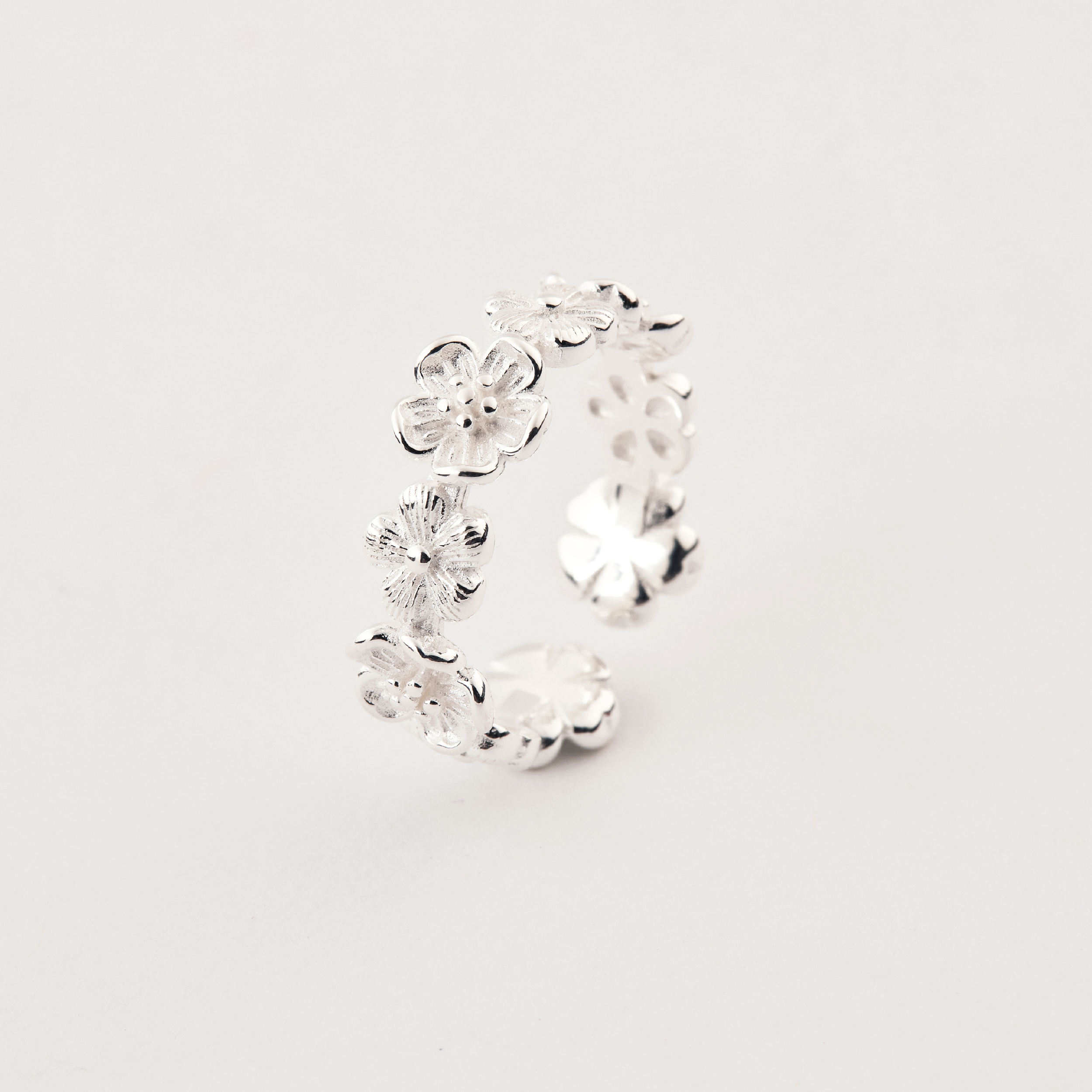 R1182 | 純銀小花戒指