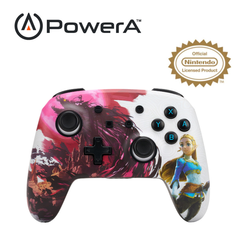 【PowerA】|任天堂官方授權|增強款無線遊戲手把(1522654-02)- 薩爾達之血月