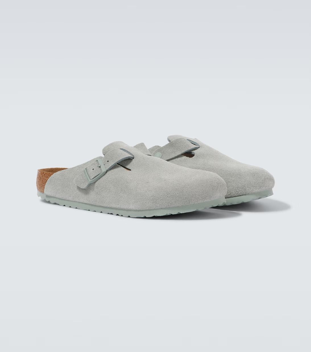 現貨 | Birkenstock Boston leather clogs | Pure Sage