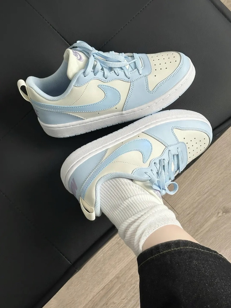 NIKE COURT BOROUGH GS 海鹽藍 奶油色 天空藍 紫色 小DUNK 大童鞋 IH4048-001 / 調貨