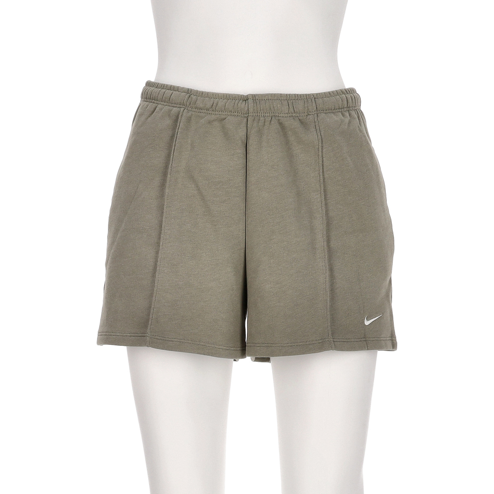 Nike AS W NSW NK CHLL FT MR 4IN 女款 灰綠色 運動 休閒 短褲 HF6941-320