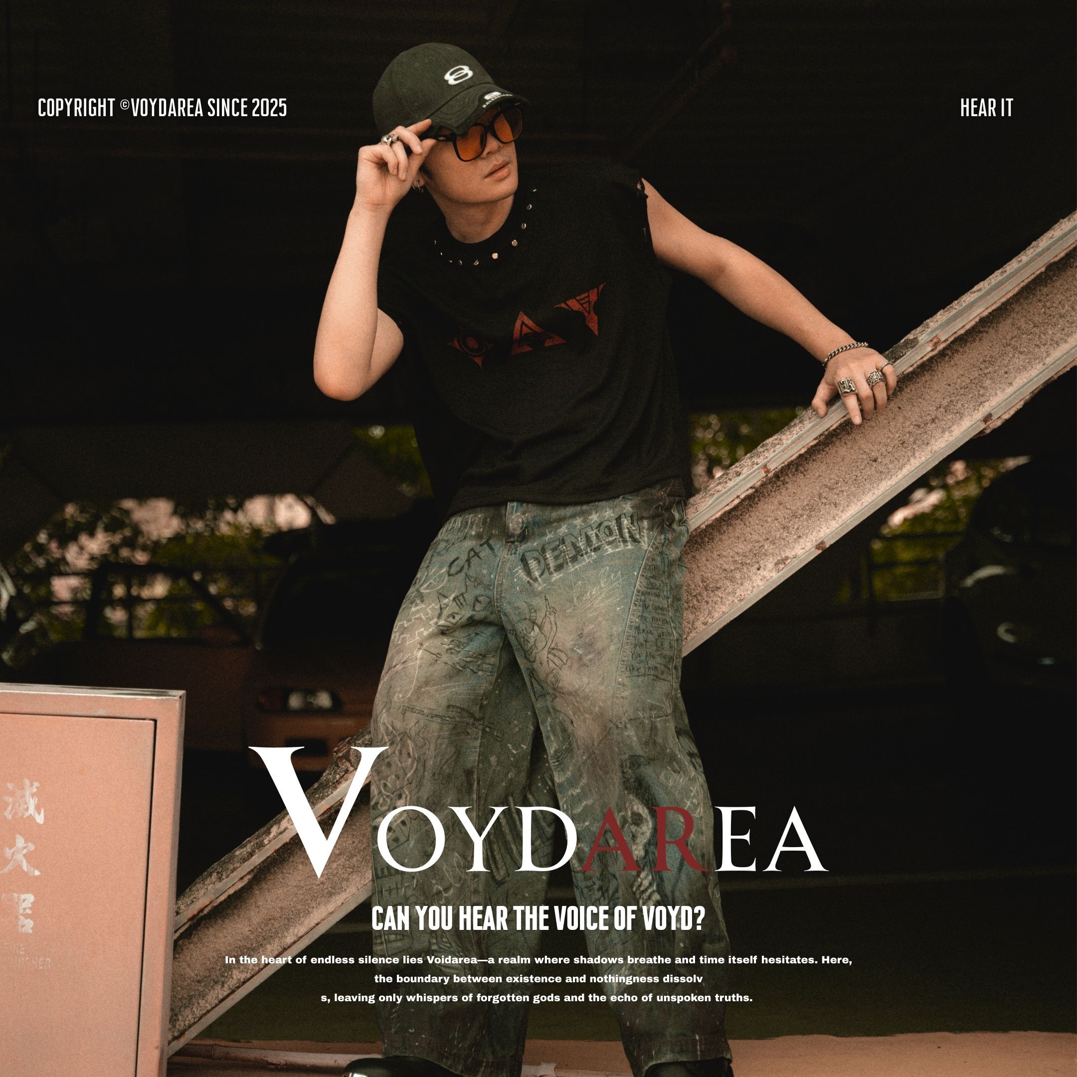 NICEDAY 現貨 服飾 Voydarea 虛無境地 Vans 無袖 背心 忍者 美式 復古 上衣 寬鬆 穿搭 男女同款