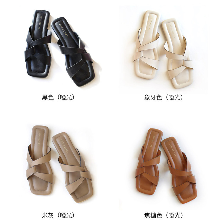 羅馬渡假 簡約扭結涼鞋拖鞋【MJ4113】