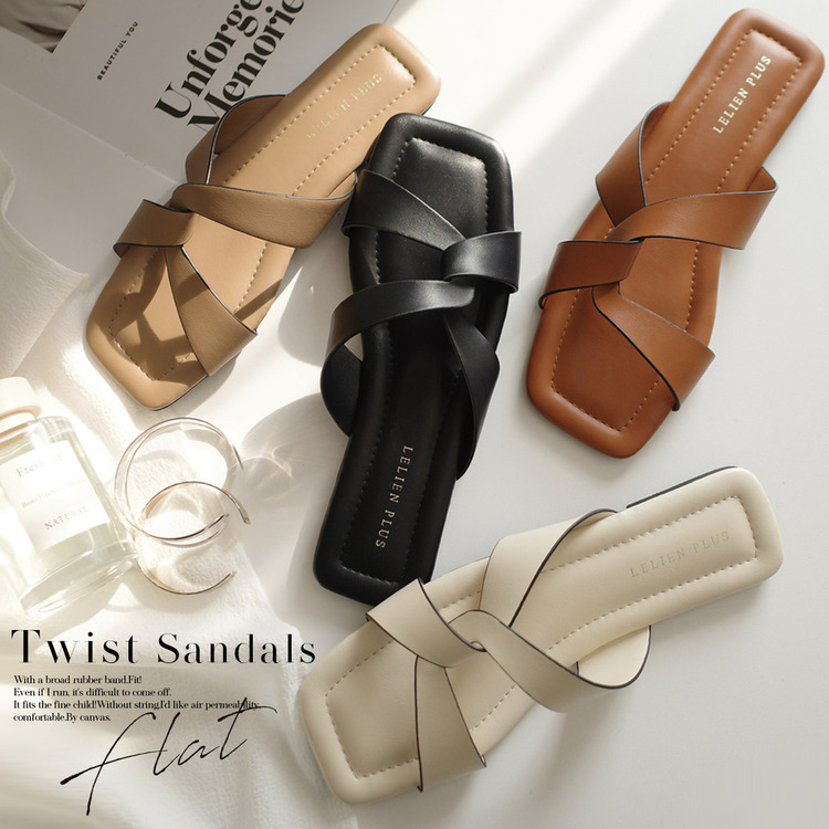 羅馬渡假 簡約扭結涼鞋拖鞋【MJ4113】