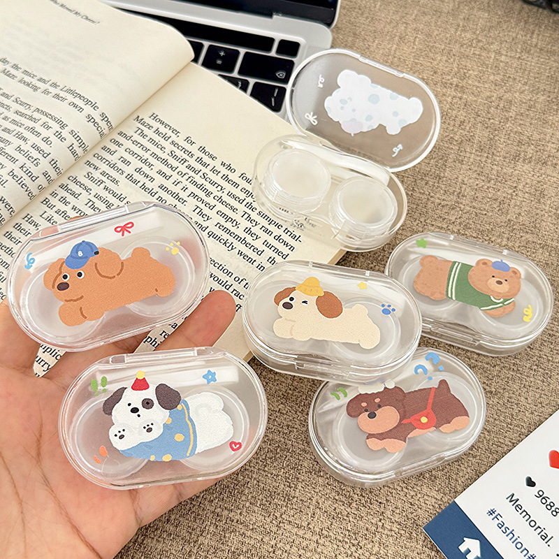 奔跑小狗隱形眼鏡盒