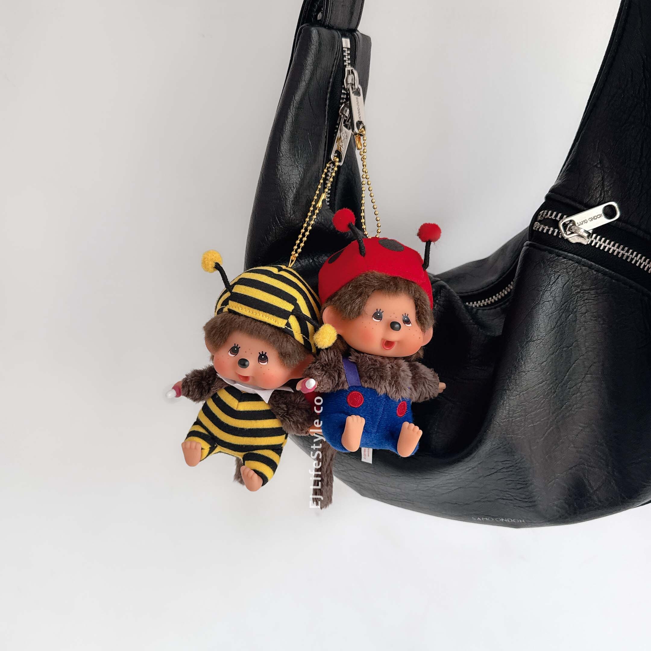 🇯🇵 MONCHHICHI 夢奇奇 蜜蜂 瓢蟲 坐姿 吊飾 / 預購