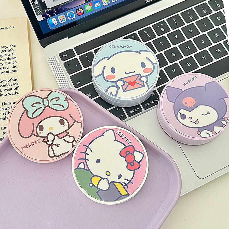 三麗鷗可愛圓形隱形眼鏡盒