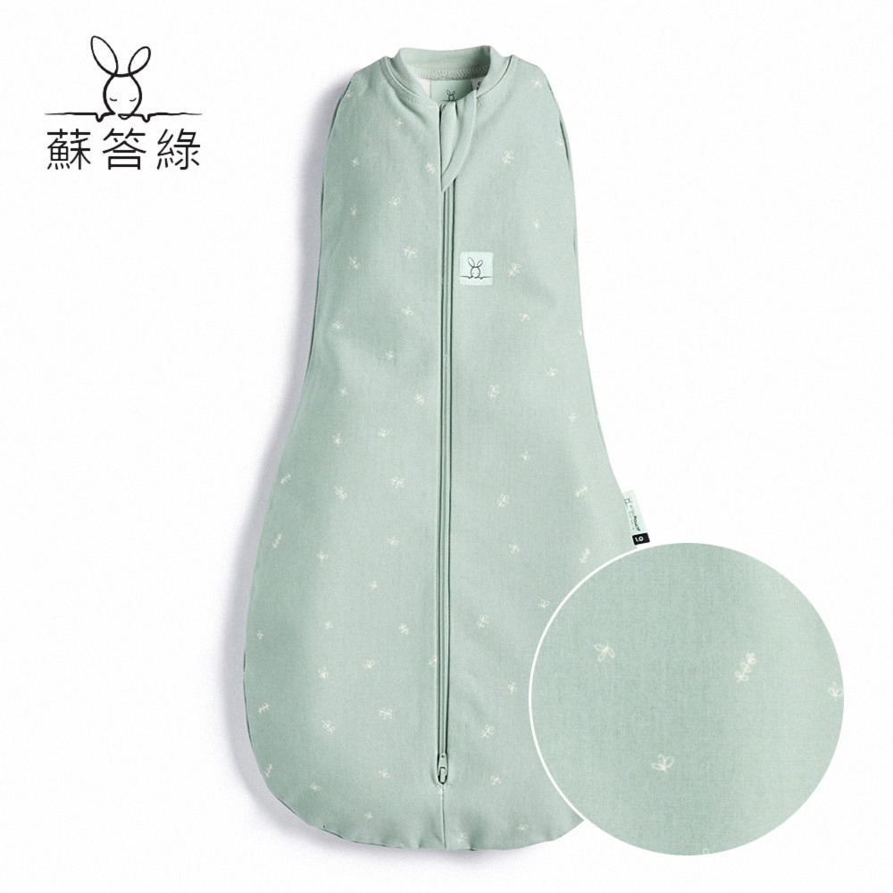 ergoPouch 二合一舒眠包巾 0.2TOG 早產新生兒專用款-蘇答綠