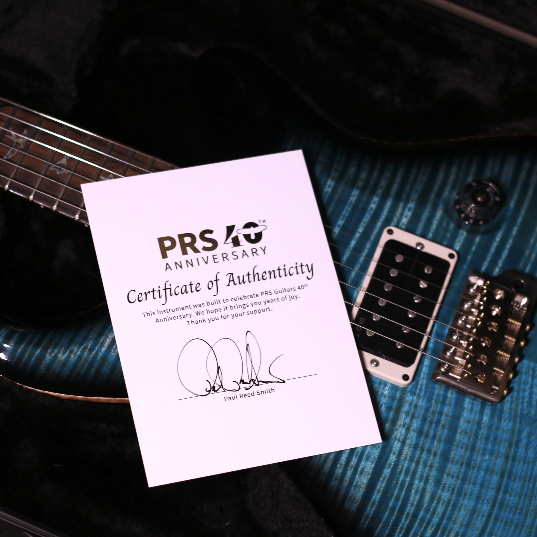 PRS PRS 40TH Anniversary Custom 24 Limited - Sub Zero Smoke Burst 第 3 張圖片｜三峽配件 / 週邊