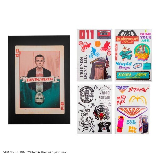 怪奇物語 - 伊萊雯 筆記本及暫時性刺青貼紙套組（共 43 張）