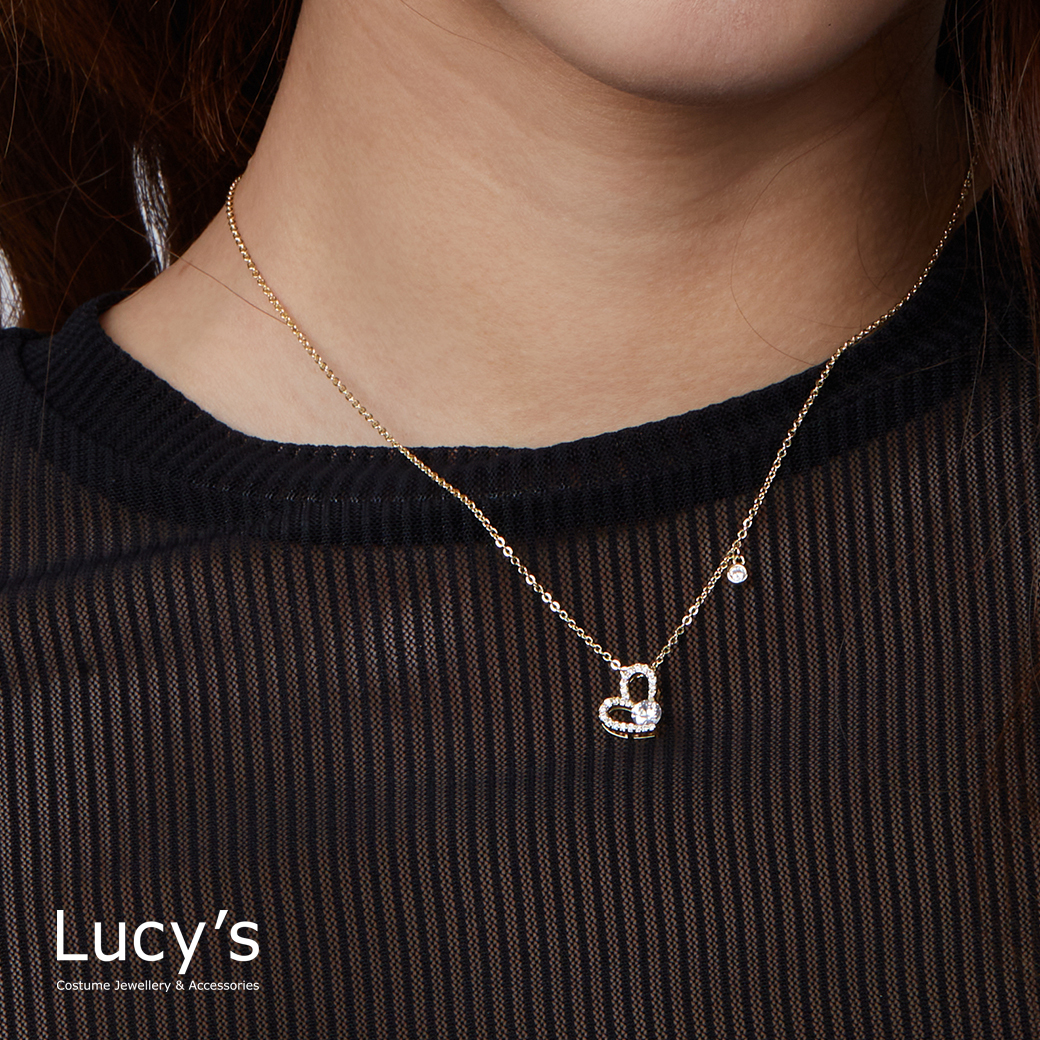 手繪心亮點 項鍊 (123681)