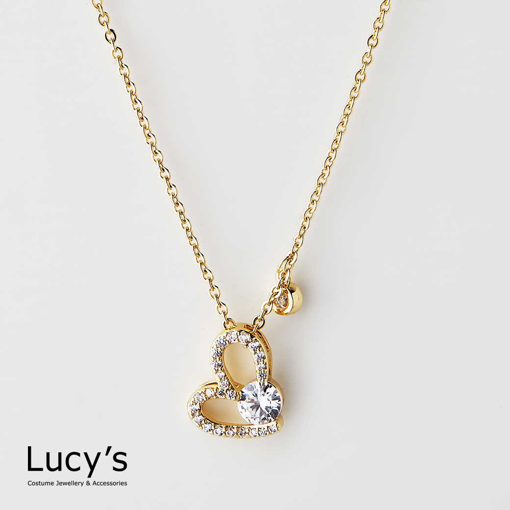 手繪心亮點 項鍊 (123681)