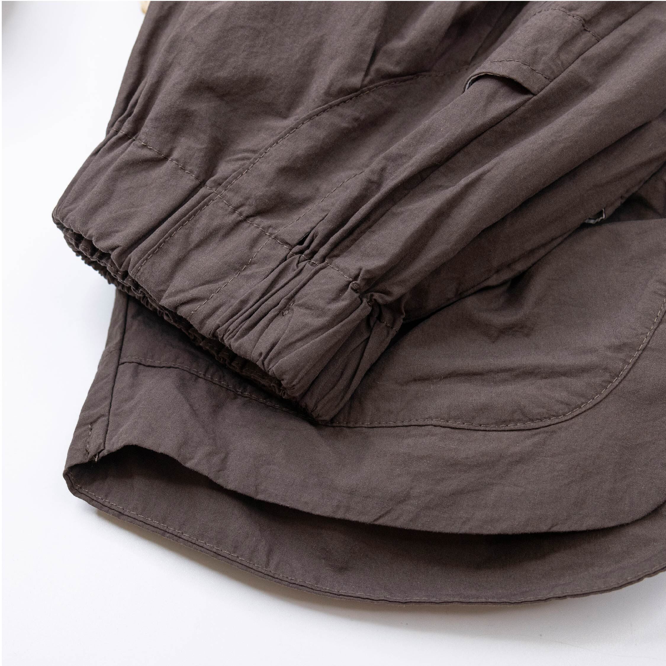 【H50808】簡約弧形微開岔設計休閒褲