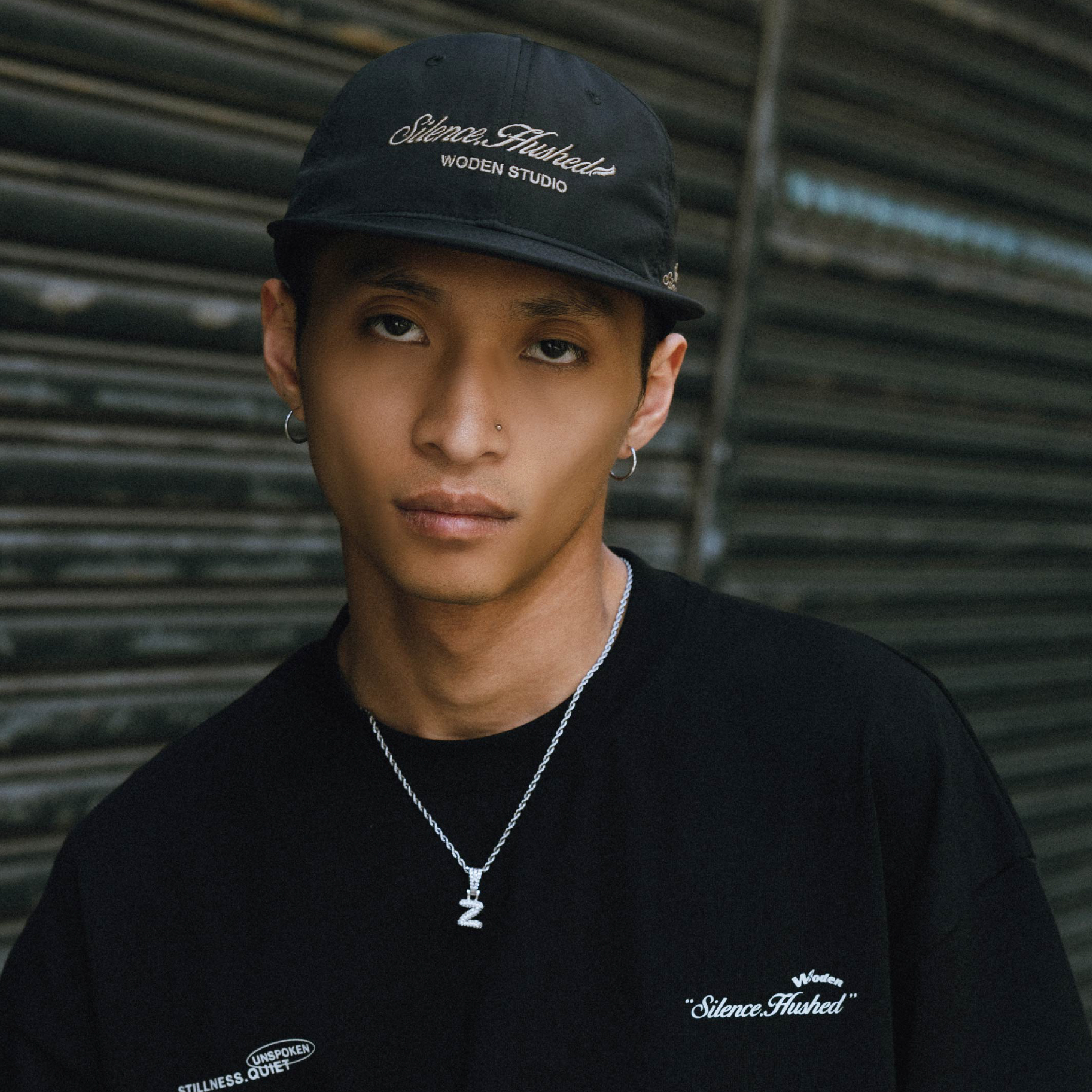 WODEN® Silence Nylon Cap 草寫文字 六分割尼龍帽