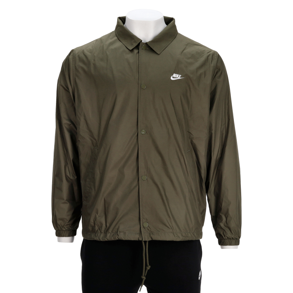 Nike Club Coaches JKT 男款 綠色 休閒 口袋 運動 風衣 外套 FN3317-222
