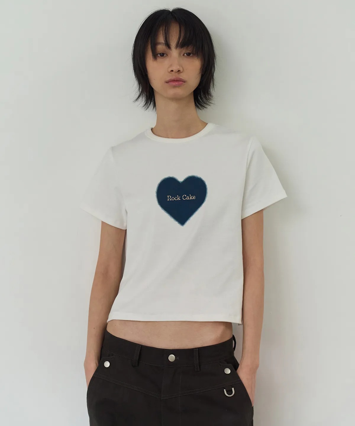 Rock Cake Heart Graphic Logo Top