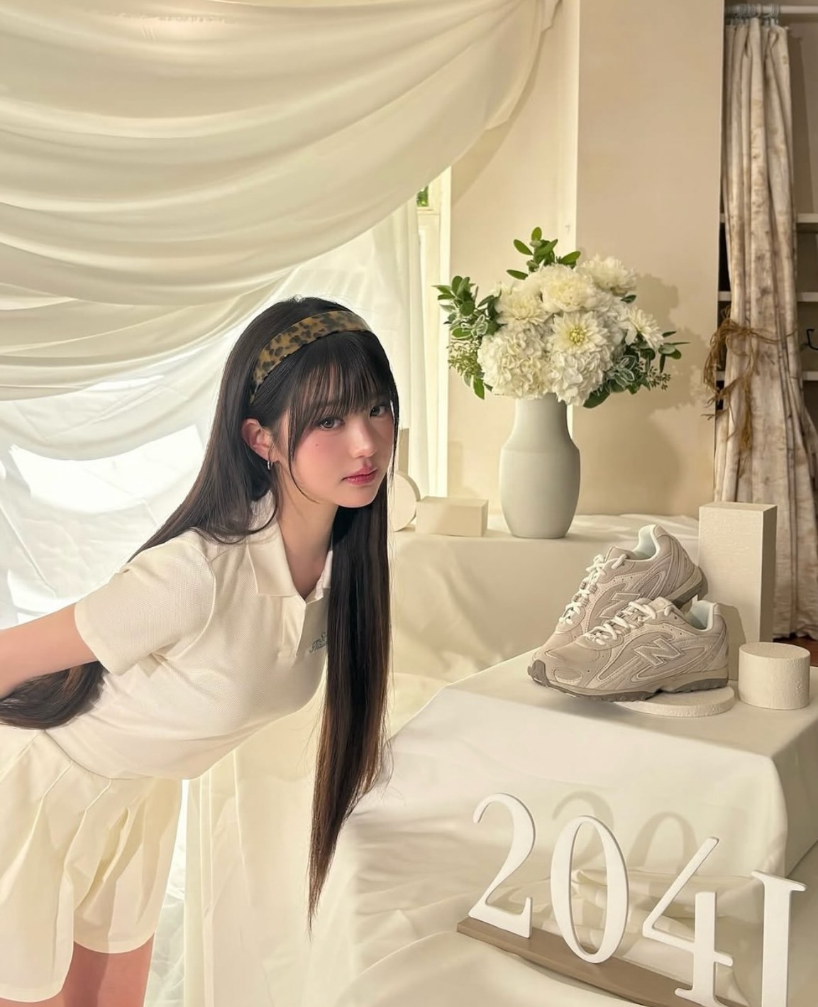 NEW BALANCE 204L 奶白 張員瑛同款