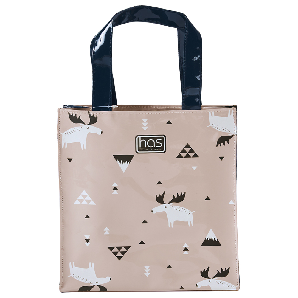 HAS亮面輕巧托特包(北歐麋鹿)