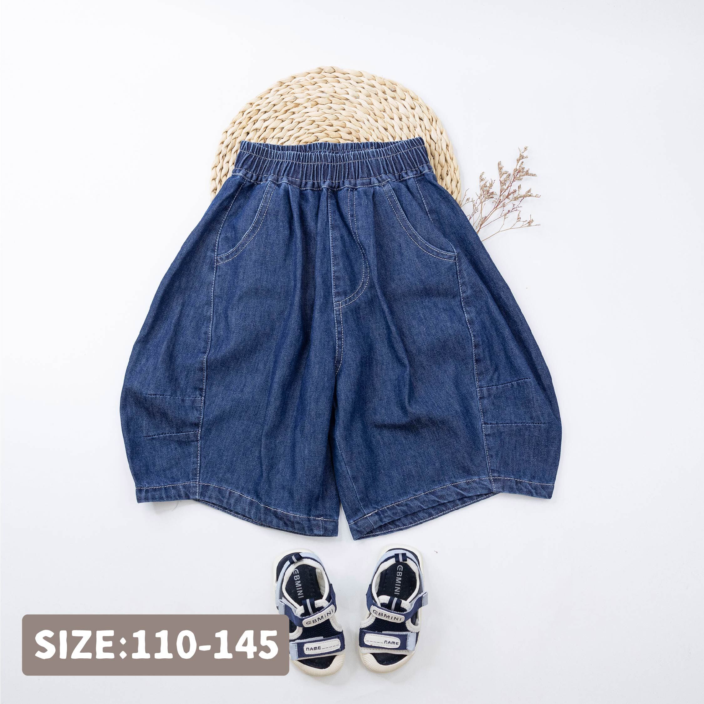 【H50803】潮流車縫設計牛仔休閒褲