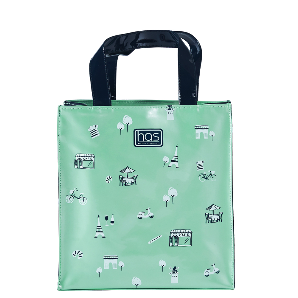 HAS亮面輕巧托特包(巴黎漫遊)