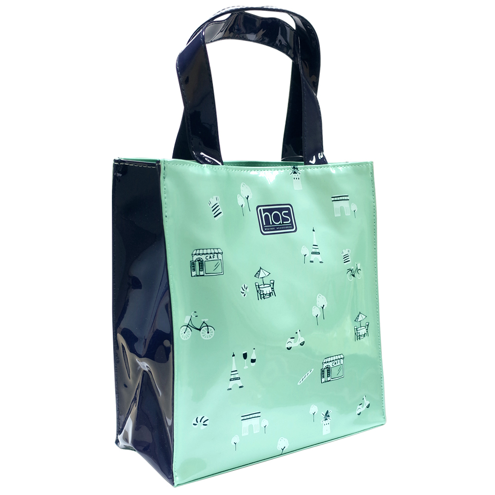 HAS亮面輕巧托特包(巴黎漫遊)