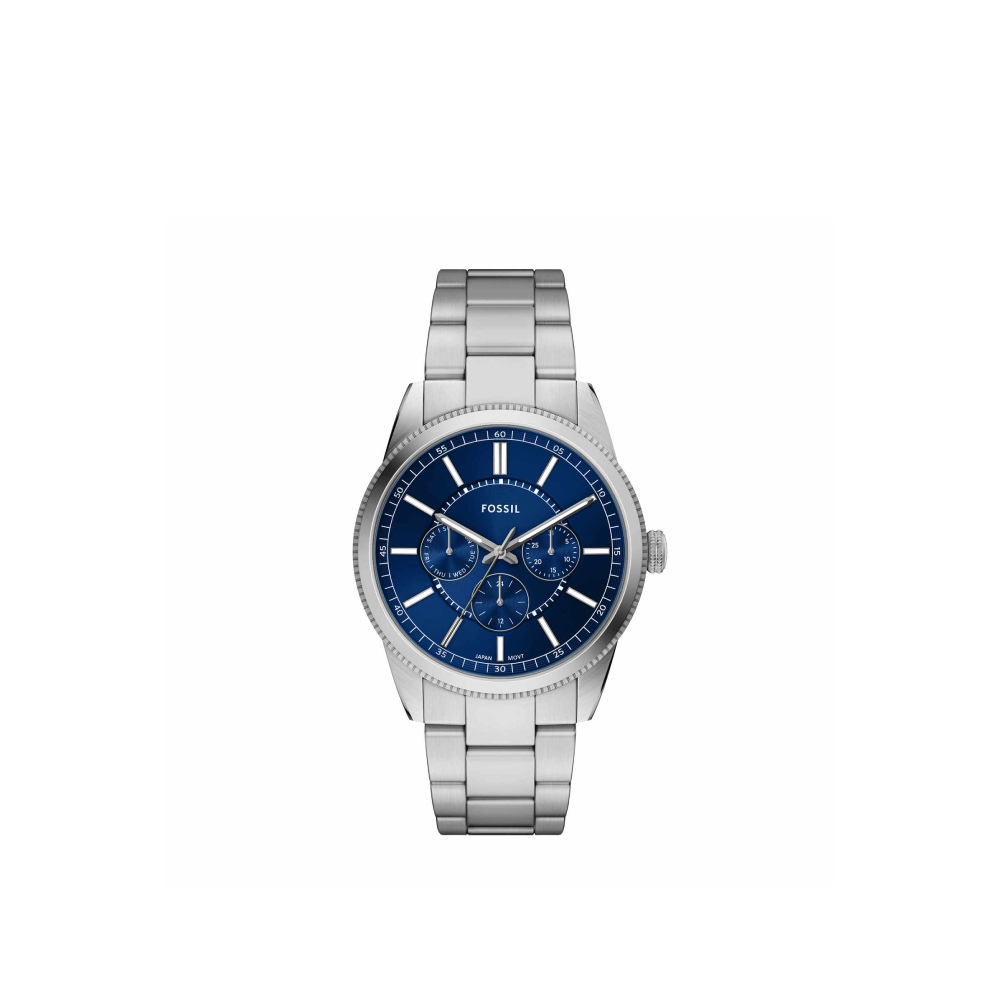 Pearson 商務多功能三眼手錶 銀色不鏽鋼鍊帶 42 MM FS6134