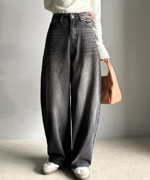日本🇯🇵連線 Classical Elf 曲線繭型牛仔褲 牛仔褲 繭型牛仔褲 寬褲 闊腿 休閒 4色(任買兩件711免運)/預購