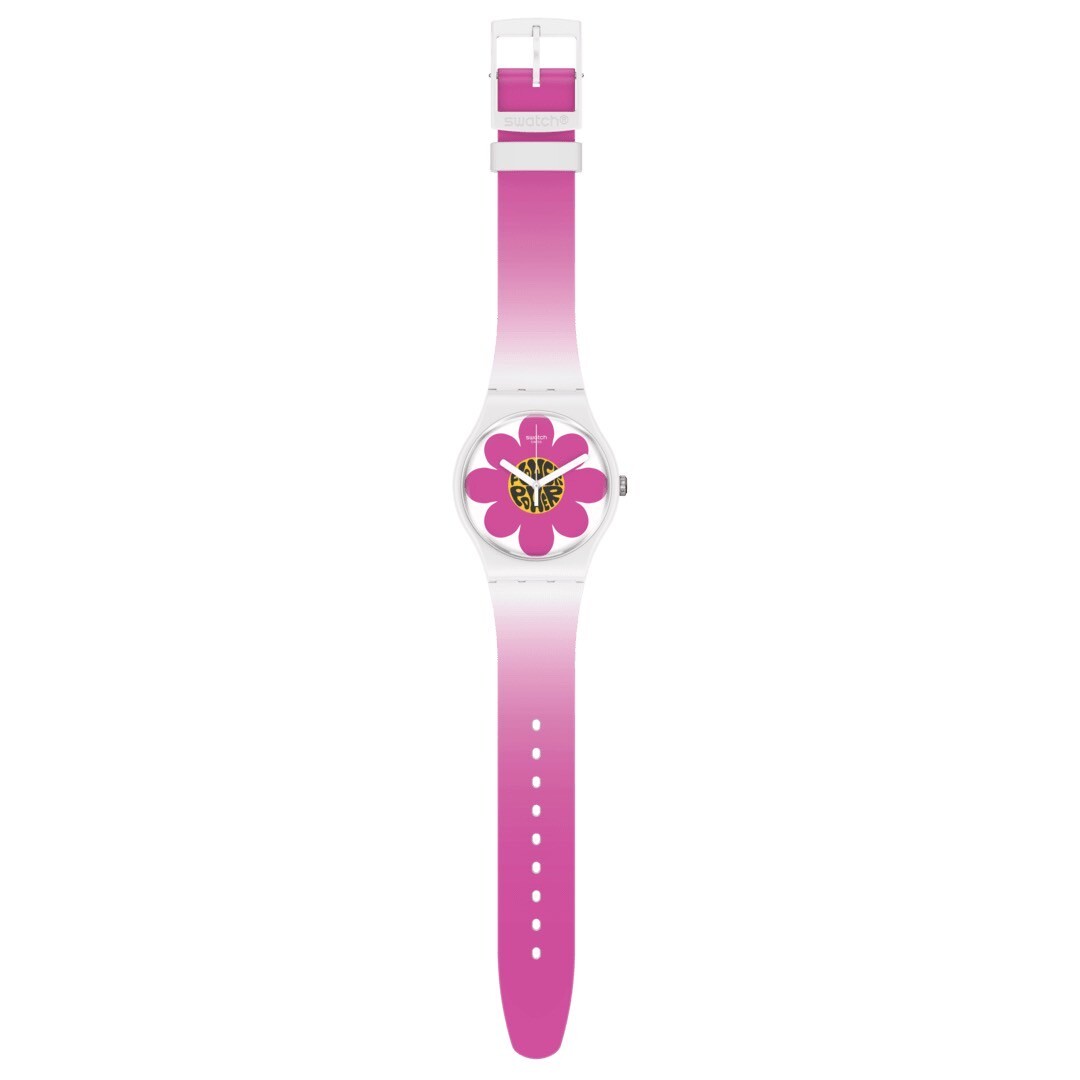 【Swatch】FLOWER HOUR SO32M104 41mm 現代鐘錶