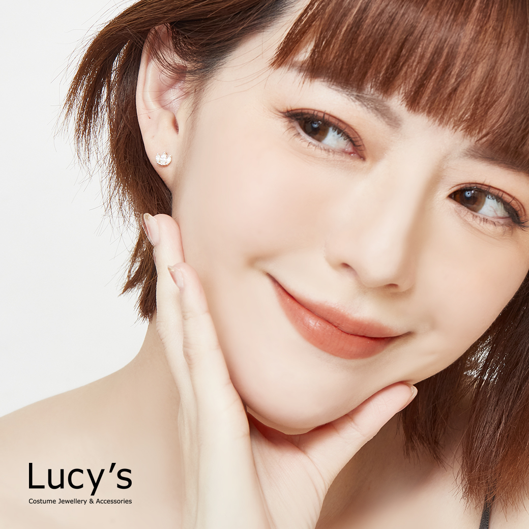 925純銀 花冠 轉珠耳環 (113681)