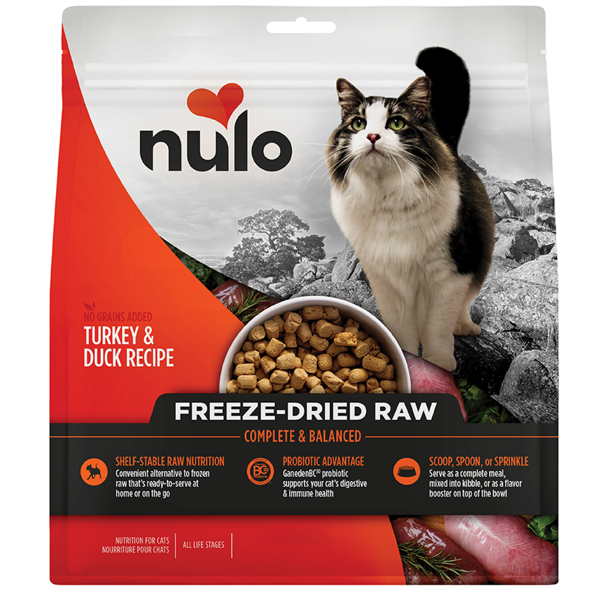 Nulo 凍乾脫水無穀物貓糧系列．火雞+鴨肉16oz