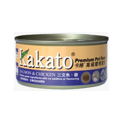 Kakato 貓犬濕糧系列．三文魚+雞170g