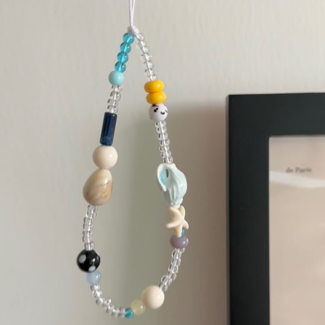 夏日小海螺手機掛繩