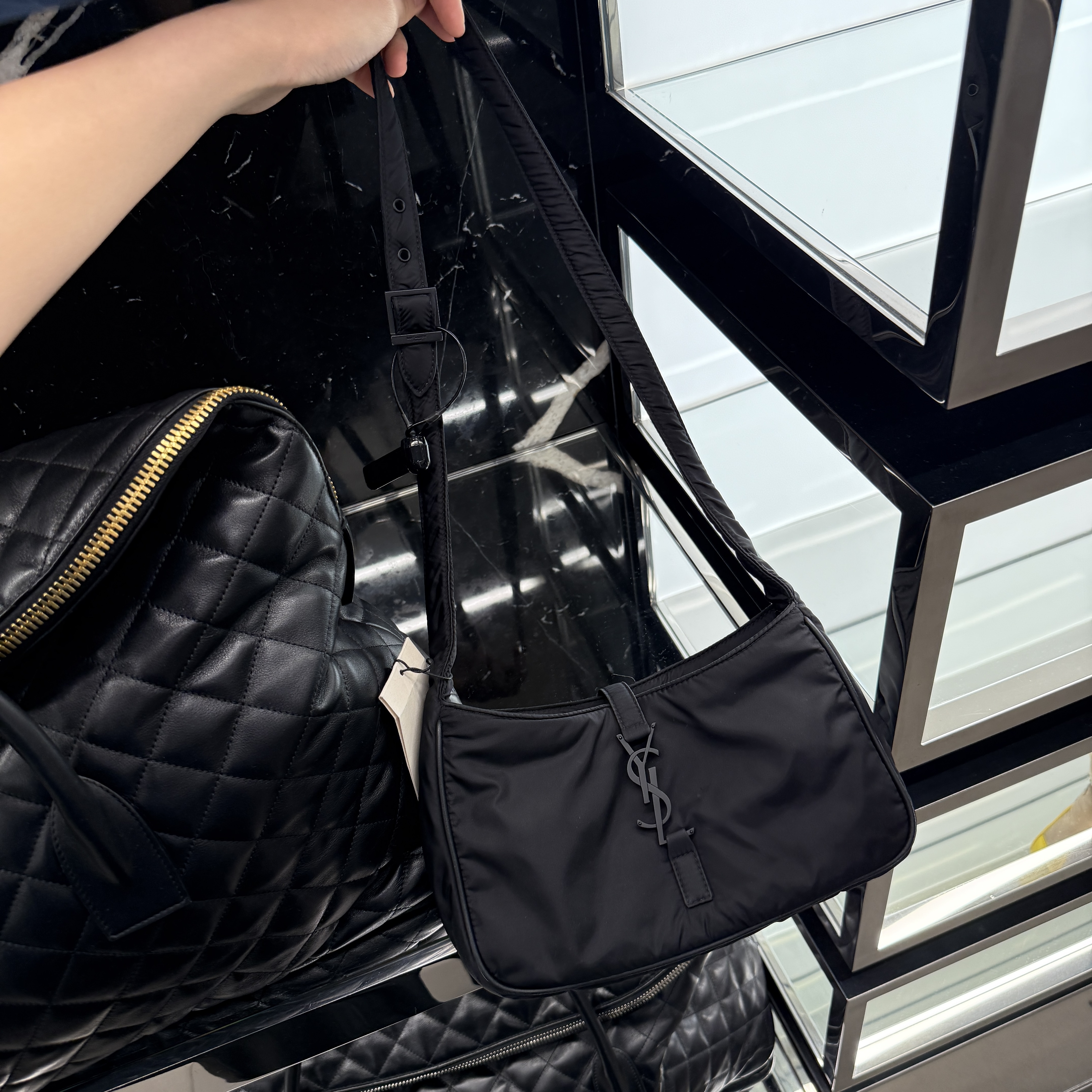 Saint Laurent LE5A7 Recycled Nylon crossbody Bag 3 colors 733294