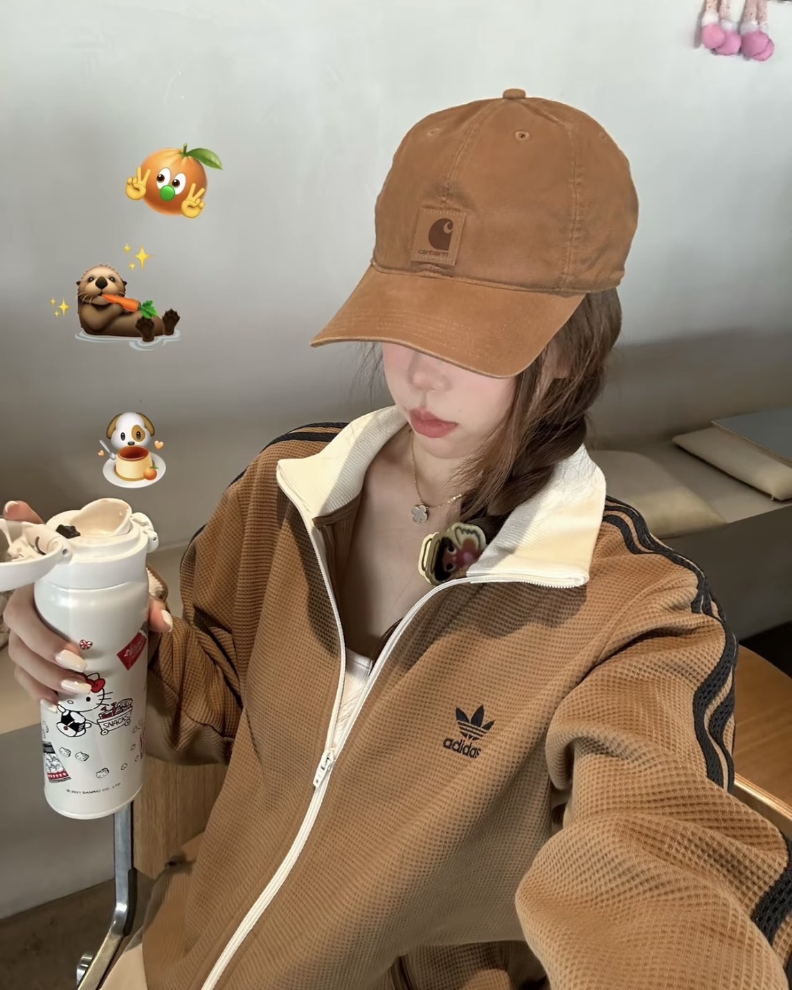 <顏色好好看>Adidas Originals TRACK TOP 華夫格 外套 沙漠棕