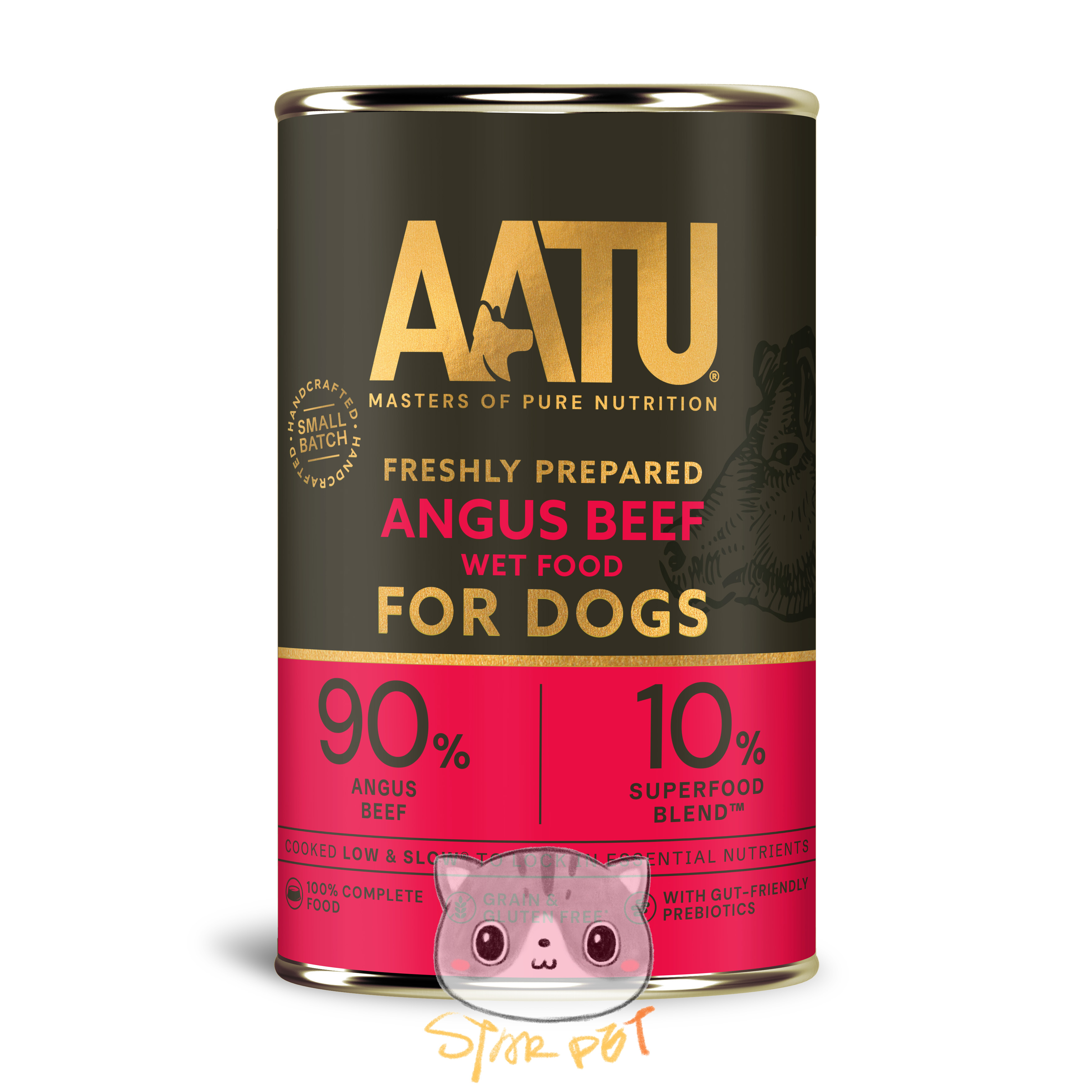 AATU Canned Dog Food - Angus Beef 400g x 6