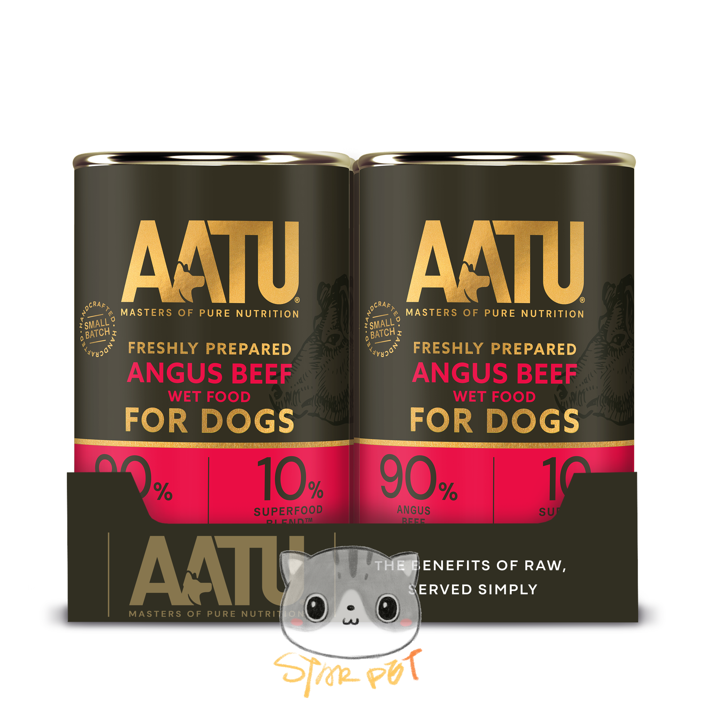 AATU Canned Dog Food - Angus Beef 400g x 6