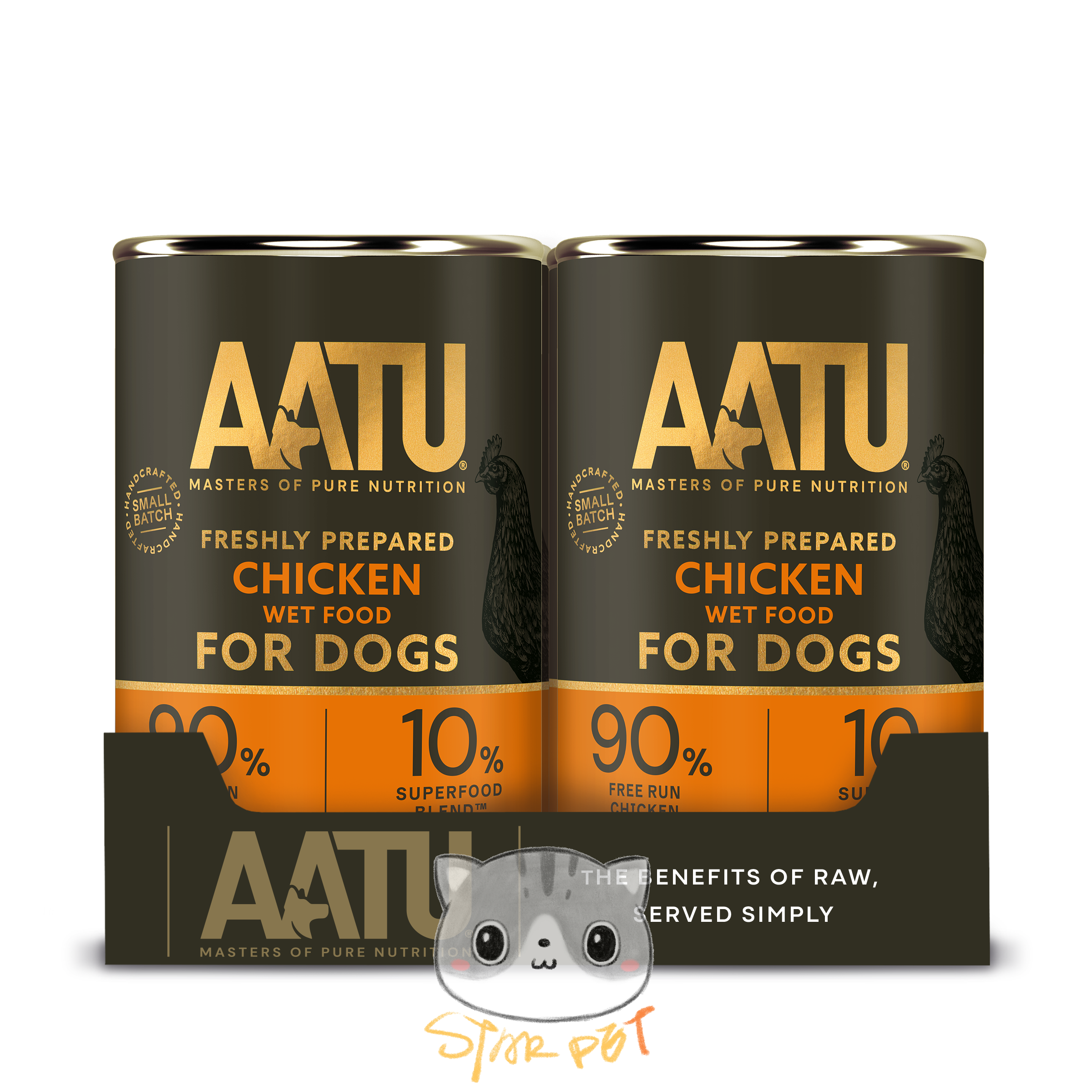 AATU Canned Dog Food - Chicken 400g x 6