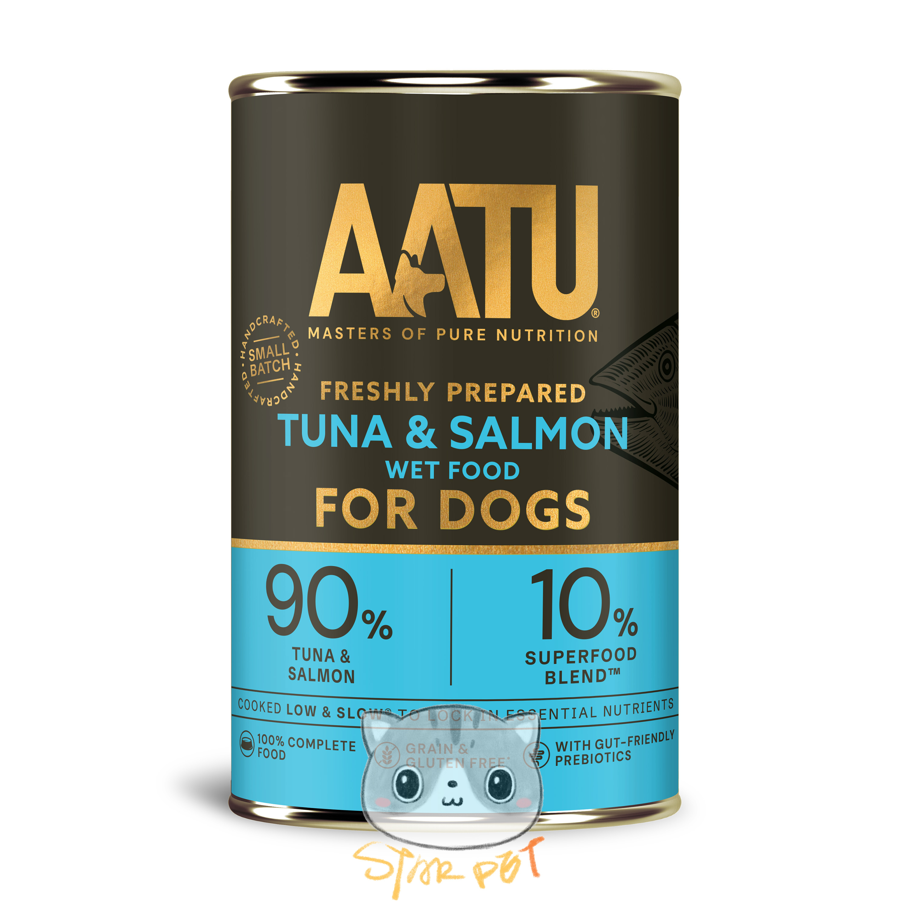 AATU Canned Dog Food - Tuna & Salmon 400g x 6