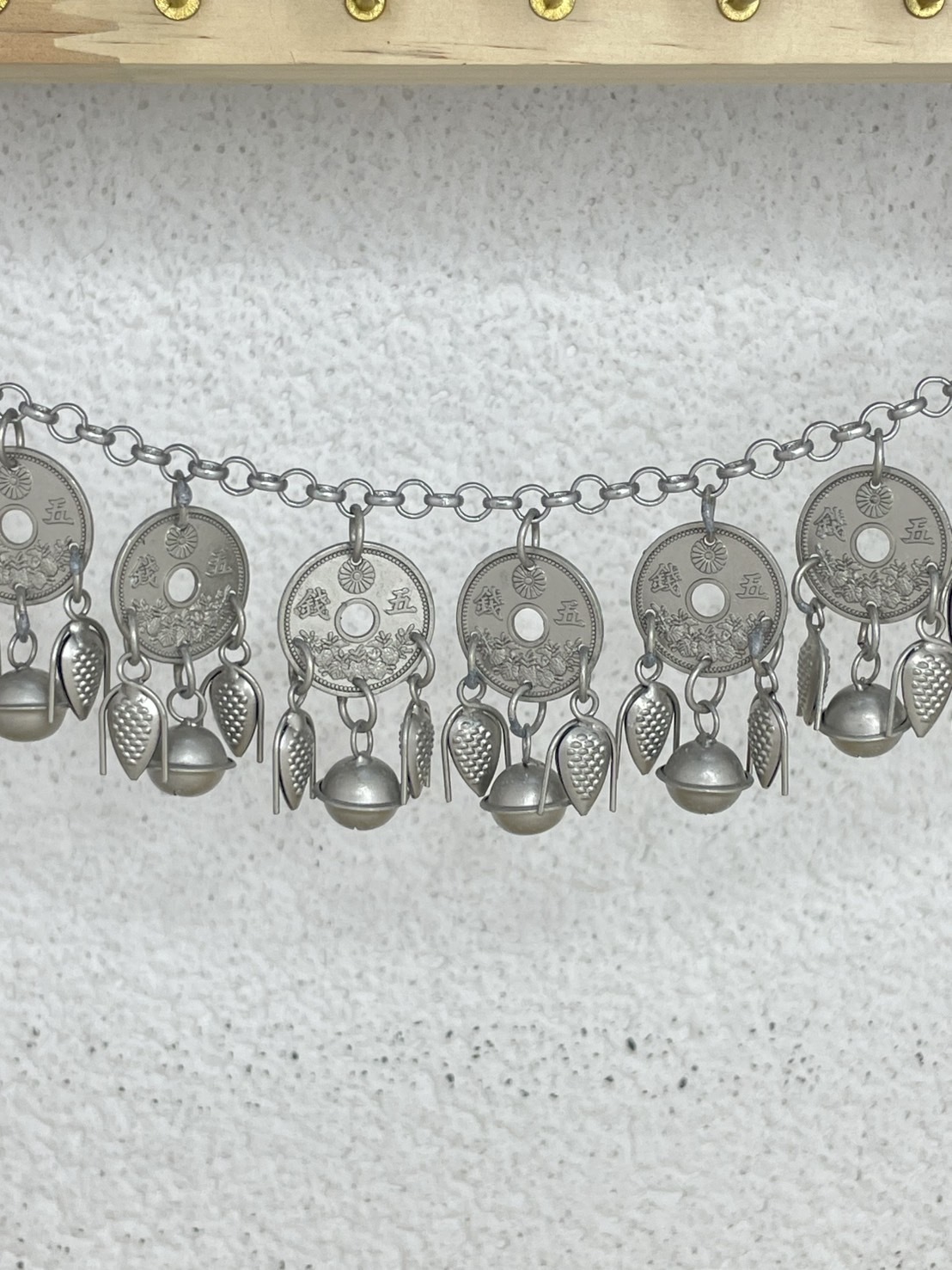 J29(短)-全焊接加密五錢單層鈴鐺鏈條76cm